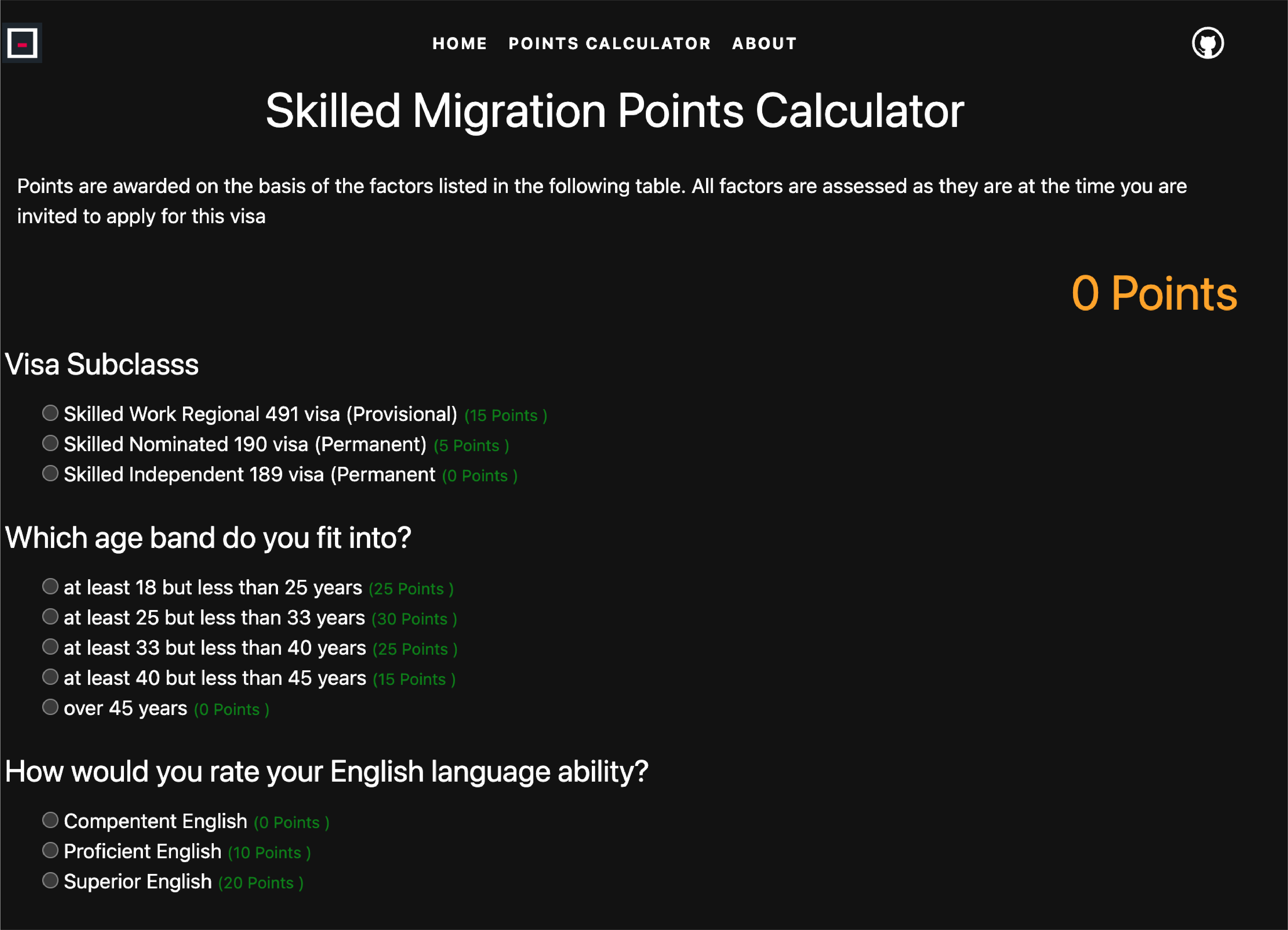 pointsCalculator.com